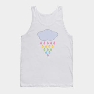 Raining Rainbow Rain Cloud Tank Top